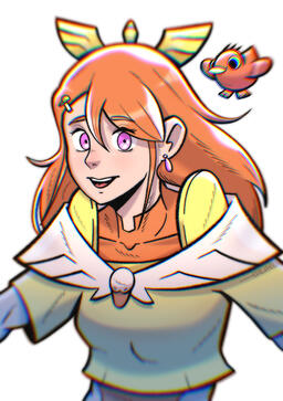 Magical Girl Pat-pat - Colored Line Art